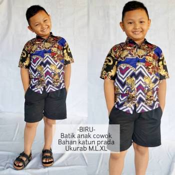 Baju Batik Anak Modern Prada