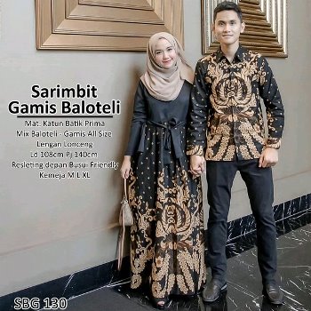 Baju Batik Couple Modern Sarimbit