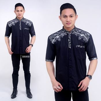 Baju Batik Pria Kombinasi Prima