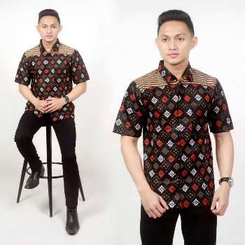 Baju Batik Pria Modern Azmi