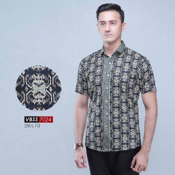 Baju Batik Pria Slim Fit Bewok