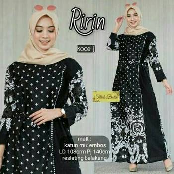 Baju Gamis Batik Modern Ririn