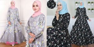 45+ Model Baju Gamis Katun Cantik Terbaru