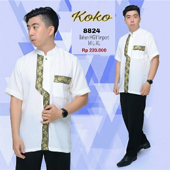 Baju Koko Lengan Pendek Import