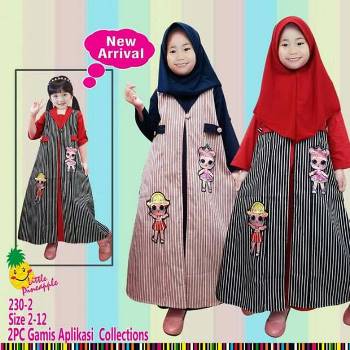 Baju Muslim Anak Karakter Pineapple