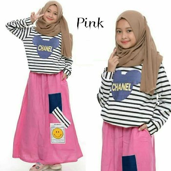 Baju Muslim Anak Kekinian Chanel