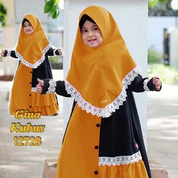 Baju Muslim Anak Kombinasi Gina