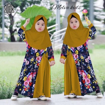 Baju Muslim Anak Kombinasi Melva