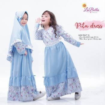 Baju Muslim Anak Kombinasi Pita