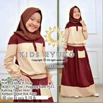 Baju Muslim Anak Perempuan Ryuko