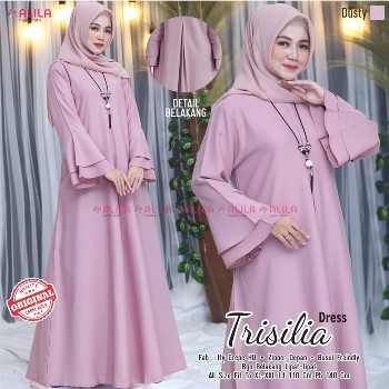 Baju Pesta Muslim Wanita Gemuk Trisilia