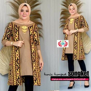 Baju Tunik Batik Songket