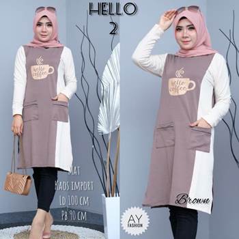 Baju Tunik Modern Hello