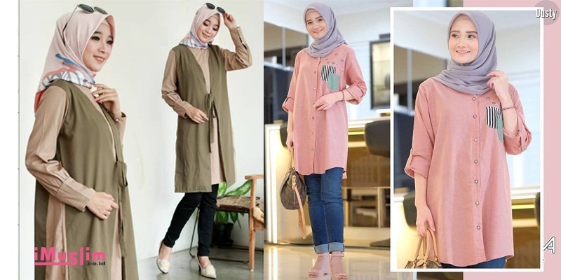 45+ Model Baju Tunik Modis Cantik Terbaru