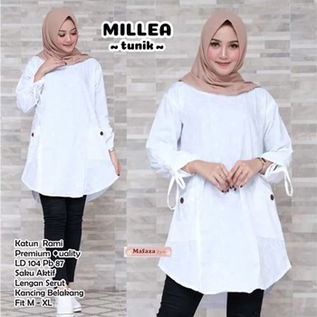 Baju Tunik Putih Milea