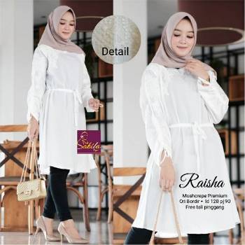 Baju Tunik Putih Raisha