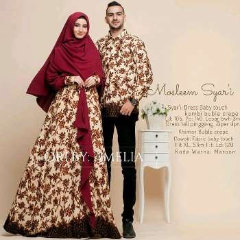 Batik Couple Muslim Syar'i