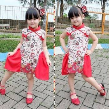 Dress Batik Anak Modern Katun