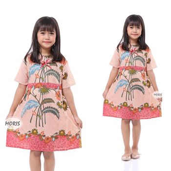 Dress Batik Anak Modern Kelapa