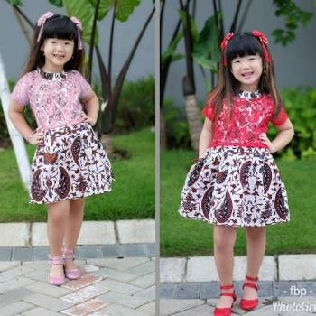 Dress Batik Anak Modern Sabrina