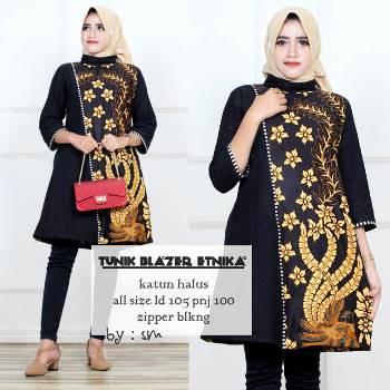 Dress Batik Elegan Blazer