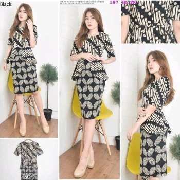 Dress Batik Elegan Kerja