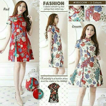 Dress Batik Elegan Peacock