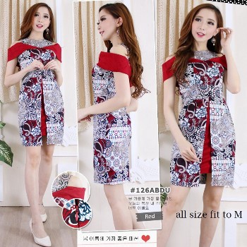 Dress Batik Kekinian Modern