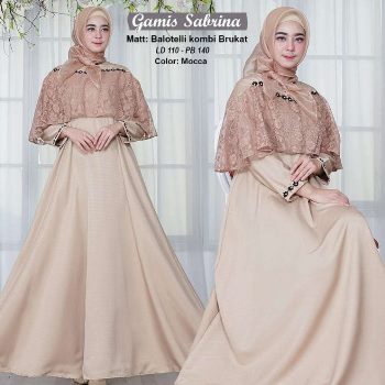 Gamis Balotelli Kombinasi Brokat Sabrina