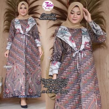 Gamis Batik Kantor Monalisa