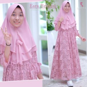 Gamis Brokat Anak Modern Esra