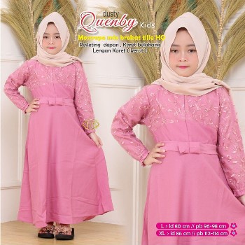 Gamis Brokat Anak Modern Quenby