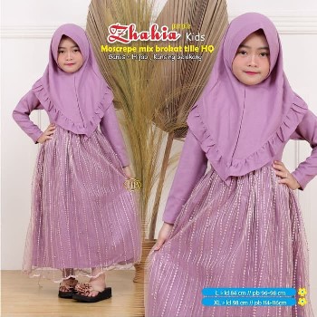 Gamis Brokat Anak Modern Zhahia