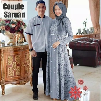 Gamis Brokat Couple Saruan