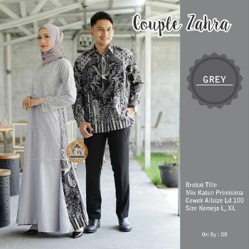 Gamis Brokat Couple Zahra