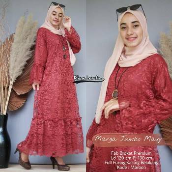 Gamis Brokat Jumbo Khaleefa