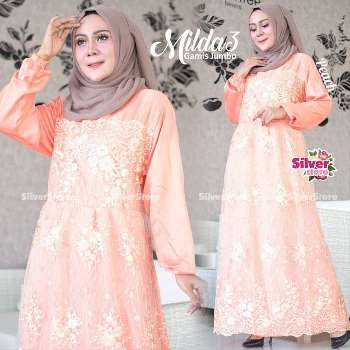 Gamis Brokat Jumbo Milda