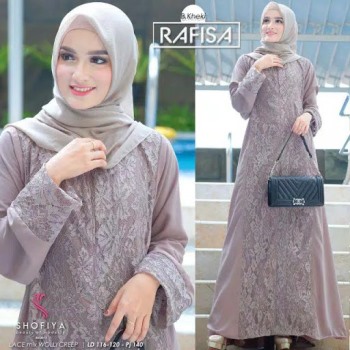 Gamis Brokat Jumbo Rafisa