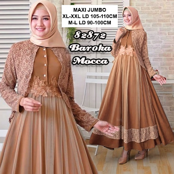 Gamis Brokat Kekinian Baroka