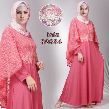 Gamis Brokat Kekinian Ista
