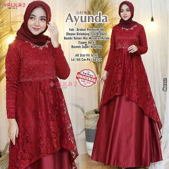 Gamis Brokat Kombinasi Ayunda