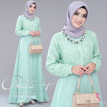 Gamis Brokat Kombinasi Prita