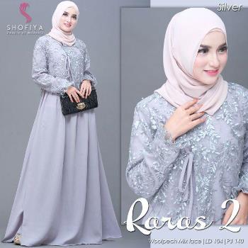 Gamis Brokat Kombinasi Raras