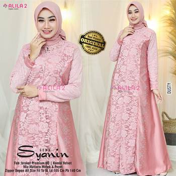Gamis Brokat Kombinasi Syanin