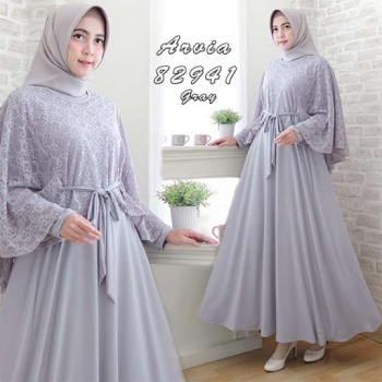 Gamis Brokat Modern Arvia