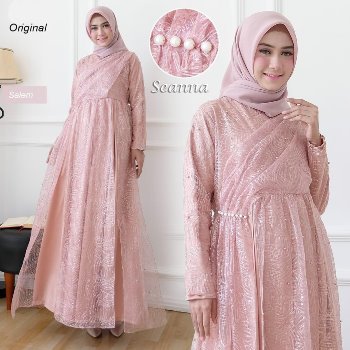 Gamis Brokat Modern Seanna