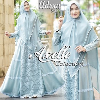 Gamis Brokat Syar'i Adara