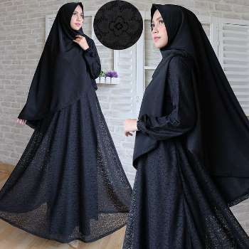Gamis Brokat Syar'i Arkasya