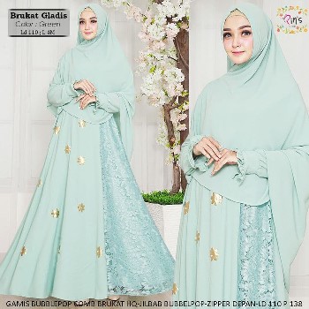 Gamis Brokat Syar'i Gladis