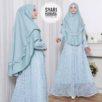 Gamis Brokat Syar'i Hanara